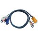 Aten USB-A 2.0 VGA - USB-A 2.0 KVM kábel 3m