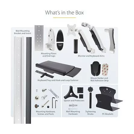 StarTech WALL MOUNT WORKSTATION DESKTOP PC WALL MOUNT-BRACKET