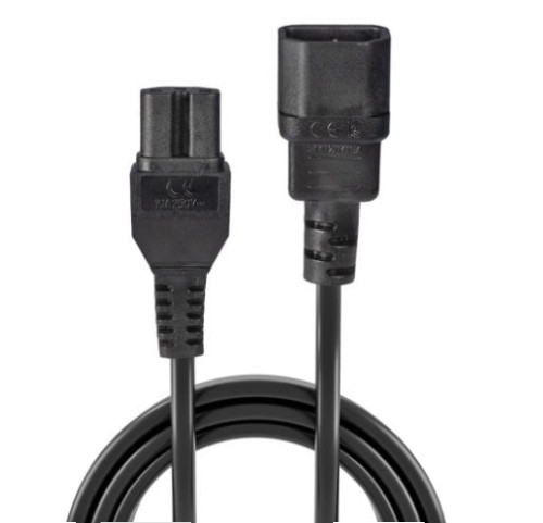 Lindy 2m IEC C14 to IEC C15 Extension Cable