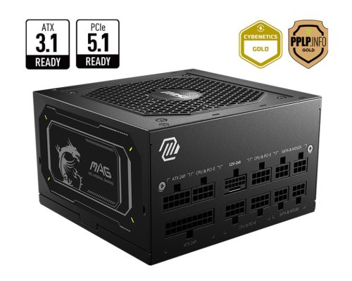 MSI MAG A850GL PCIE5 II 80+ Gold 850W tápegység