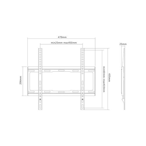 SUNNE (32-55-EF) TV fali konzol 32-55", faltáv: 25mm
