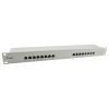 Equip Patch panel - 326317 (16 port, Cat6, árnyékolt, szürke)