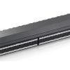 Equip Patch panel - 326624 (24 port, Cat6A, 1U, árnyékolt, fekete)