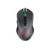 Rampage Egér Gamer - SMX-R70 BLAZE (6400DPI, 6 gomb, makro, RGB LED, 1,8m harisnyázott kábel, piros-fekete)