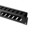 Equip Rack Kiegészítő - 327313 (Kábel rendező panel, fekete)