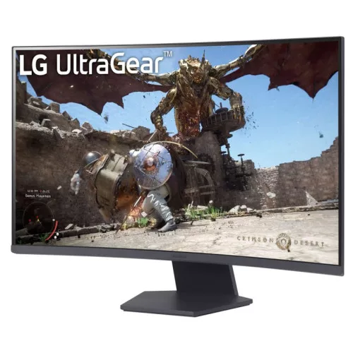 LG 32" 32GS60QC-B UltraGear™ 16:9 képarányú QHD, ívelt gaming  180 Hz-es monitor