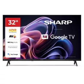   SHARP 32HF2265E 32"/81cm HD Ready LED Google TV, 1366x768, 3xHDMI/2xUSB, Fekete