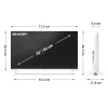 SHARP 32HF2265EW 32"/80cm HD Ready LED Google TV, 1366x768, 3xHDMI/2xUSB, Fehér