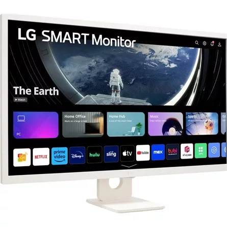 LG MON LG Smart IPS monitor 31.5" 32SR50F-W, 1920x1080, 16:9, 250cd/m2, 5ms, 2xHDMI/2xUSB/Bluetooth/AirPlay, hangszóró