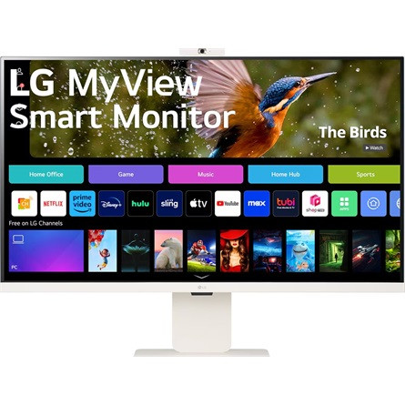 LG 32SR85U-W 31.5" IPS LED smart monitor fehér (webcam: 2MP)