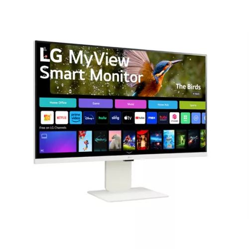 LG MON LG Smart IPS monitor 31.5" 32SR85U-W, 3840x2160, 16:9, 400cd/m2, 5ms, 2xHDMI/2xUSB/USB-C/Bluetooth/AirPlay2, hangszóró