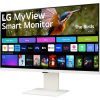 LG 32SR85U-W 31.5" IPS LED smart monitor fehér (webcam: 2MP)