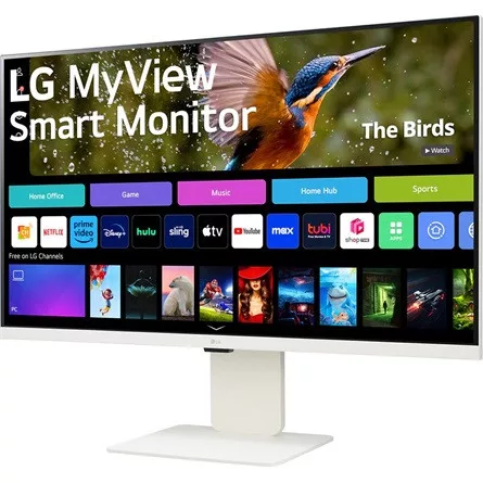LG 32SR85U-W 31.5" IPS LED smart monitor fehér (webcam: 2MP)