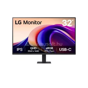   LG Monitor 32" - 32U631A-B (IPS; 16:9; 2560x1440; 5ms; 250cd; 100Hz; HDMI; HDR; USB-C; HDR; sRGB99%)