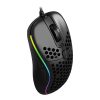 Rampage Egér Gamer - SMX-R85 GENTLE (6400DPI, 6 gomb, makro, RGB LED, harisnyázott kábel, fekete)