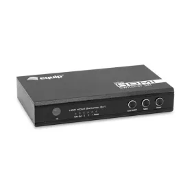   Equip HDMI Switch - 332725 (3x Bemenet, 1x Kimenet, USB tápellátás, aluminium, fekete)