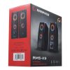 Rampage Hangszóró 2.0 - RMS-X9 2.0 RGB (6W RMS; hangerőszabályzó; USB, RGD LED, Piros)