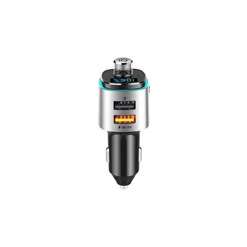 S-Link FM Transmitter - SL-BT225 RAINBOW Bluetooth  (BT5.0; Dual USB, MicroSD, 3A USB gyorstöltő, RGB)