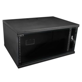   S-Link Rackszekrény - 4U 19" fali kivitel (190x530x400mm, Flatpack, fekete)
