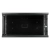 S-Link Rackszekrény - 4U 19" fali kivitel (190x530x400mm, Flatpack, fekete)