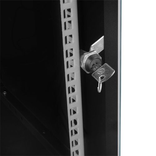 S-Link Rackszekrény - 4U 19" fali kivitel (190x530x400mm, Flatpack, fekete)