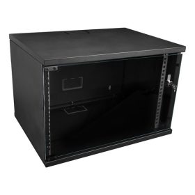   S-Link Rackszekrény - 7U 19" fali kivitel (320x530x400mm, Flatpack, fekete)