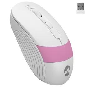   Everest Egér - SM-18 Pink (1600 DPI, 4gomb, optikai, fehér-rózsaszín)