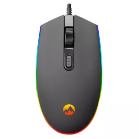   Everest Gamer Egér - SM-GX66  (1600 DPI, 4gomb, 1,25m harisnyázott kábel, optikai, fekete, RGB LED)