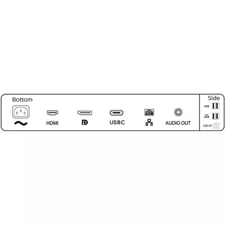 PHILIPS Ívelt VA monitor 34" 346B1C, 3440x1440, 21:9, 300cd/m2, 4ms, USB-C/USB-B/4xUSB/HDCP/LAN/DP/HDMI, hangsz.