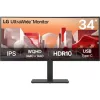 LG 34BA75QE-B UltraWide 34" ívelt IPS LED gaming monitor fekete