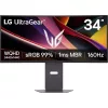 LG 34G600A-B UltraGear 34" ívelt VA LED gaming monitor fekete 160Hz FreeSync Premium