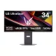 LG MON LG ívelt gaming monitor 34" 34G600A-B, 3440x1440, 21:9, 300cd/m2, 5ms, HDMIx2/Displayport, 160Hz