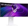 LG UltraGear 34GX90SA 34" ívelt OLED smart gaming monitor fehér 240Hz G-Sync / FreeSync Premium