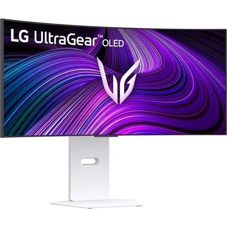 LG UltraGear 34GX90SA 34" ívelt OLED smart gaming monitor fehér 240Hz G-Sync / FreeSync Premium