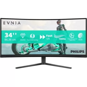  Philips EVNIA Ívelt Gaming 180Hz monitor 34", 34M2C3500L/00 3440x1440, 21:9, 0,03ms, 2xHDMI/DisplayPort