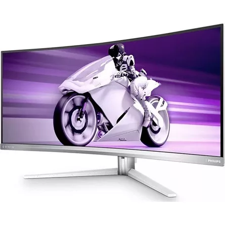 Philips Evnia 34M2C8600 34" ívelt QD-OLED gaming monitor fehér-ezüst 175Hz (USB-C: 90W; KVM)