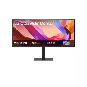   LG MON LG Ívelt monitor 34" 34U650A-B. 3440x1440, 21:9, 300cd/m2, 5ms, HDMIx2/DisplayPort/USBx3/USB-C/RJ45