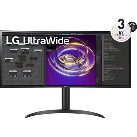 LG 34WP85CP-B Ergo 34" ívelt IPS LED monitor fekete 75Hz FreeSync