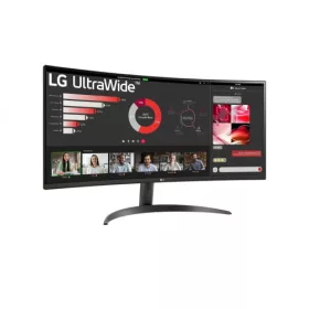   LG Monitor 34" - 34WR50QK-B (VA; Ívelt, 21:9; 3440x1440; 5ms; 300cd; 100Hz, HDMIx2, DP; HDR10; sRGB99%)