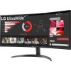 LG 34WR50QK-B 34" ívelt VA LED monitor fekete 100Hz