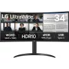 LG 34WR55QK-B UltraWide 34" ívelt VA LED monitor fekete 100Hz