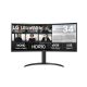 LG Monitor 34" - 34WR55QK-B (VA; Ívelt, 21:9; 3440x1440; 5ms; 300cd; 100Hz, HDMIx2, DP; USB; HDR10; sRGB99%; mag áll)