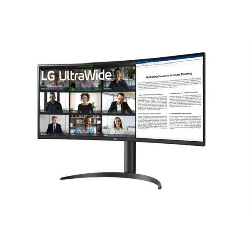 LG 34" 34WR55QK-B ívelt UltraWide™ 21:9 WQHD monitor