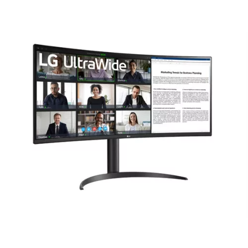 LG 34" 34WR55QK-B ívelt UltraWide™ 21:9 WQHD monitor