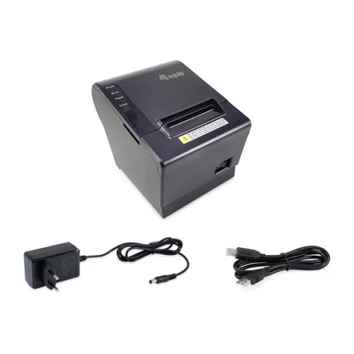 Equip Thermo blokknyomtató - 351001 (58mm, hőpapíros, auto-cutter, USB/Ethernet/pénztárfiók csatlakozó, fekete)