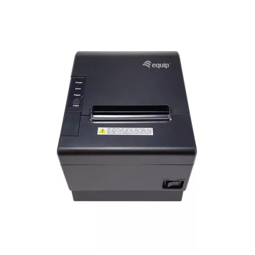 Equip Thermo blokknyomtató - 351003 (80mm, hőpapíros, auto-cutter, USB/Ethernet/Serial/pénztárfiók csatlakozó, fekete)