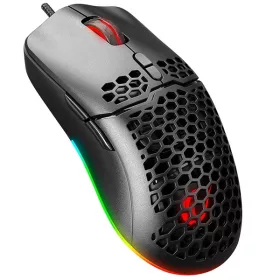   Rampage Egér Gamer - SMX-R77 X-TITAN (7200DPI, 7 gomb, makro, RGB LED, 1,8m harisnyázott kábel, fekete)