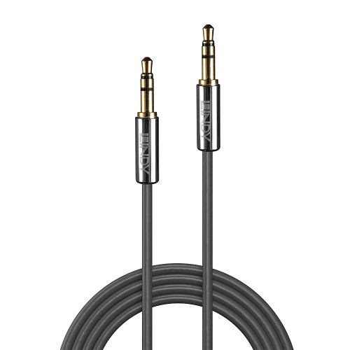 LINDY 0.5M 3.5MM AUDIO kábel, CROMO LINE