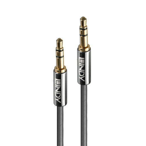 LINDY 1M 3.5MM AUDIO kábel, CROMO LINE