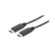 VALUE Manhattan kábel USB 3.1 C - 3.1 C M/M 1m fekete